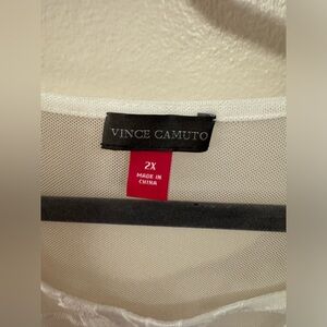 Plus Size. Vince Camuto. 2x white duster dress